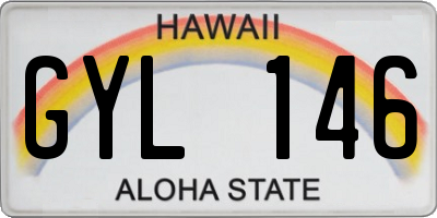 HI license plate GYL146
