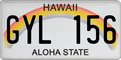 HI license plate GYL156