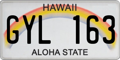 HI license plate GYL163