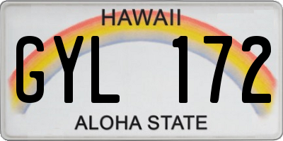 HI license plate GYL172