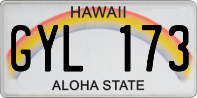 HI license plate GYL173