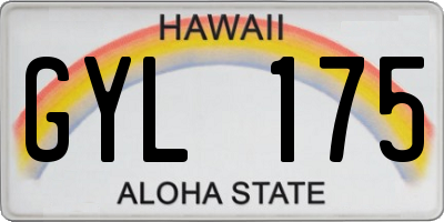 HI license plate GYL175