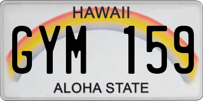 HI license plate GYM159