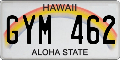 HI license plate GYM462
