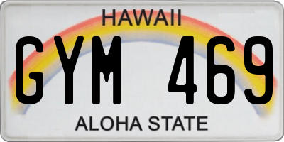 HI license plate GYM469