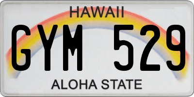 HI license plate GYM529