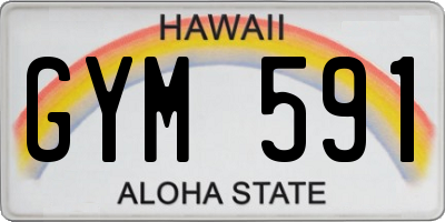 HI license plate GYM591