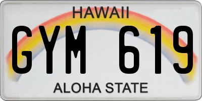HI license plate GYM619