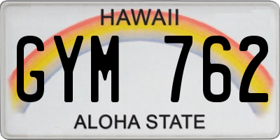 HI license plate GYM762