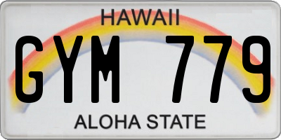 HI license plate GYM779