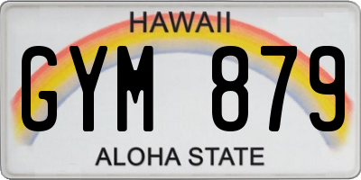 HI license plate GYM879