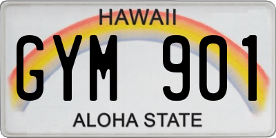 HI license plate GYM901