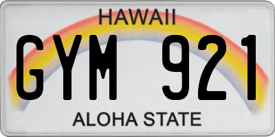 HI license plate GYM921