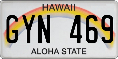 HI license plate GYN469