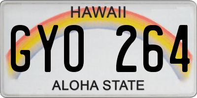 HI license plate GYO264