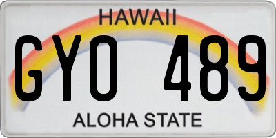 HI license plate GYO489