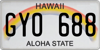 HI license plate GYO688