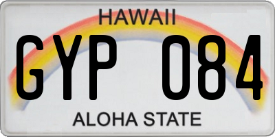 HI license plate GYP084