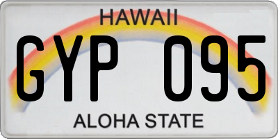 HI license plate GYP095