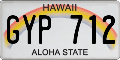 HI license plate GYP712