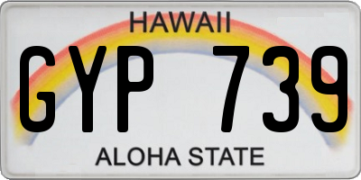 HI license plate GYP739