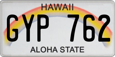 HI license plate GYP762