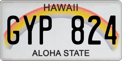 HI license plate GYP824