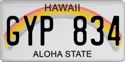 HI license plate GYP834