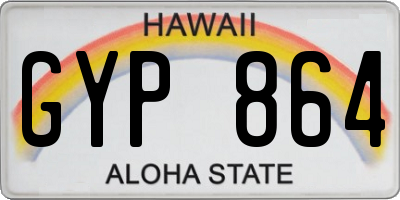 HI license plate GYP864