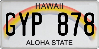 HI license plate GYP878