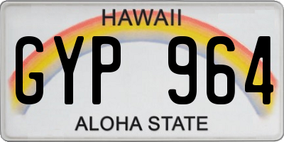 HI license plate GYP964
