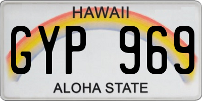 HI license plate GYP969
