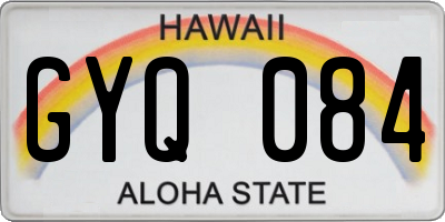 HI license plate GYQ084