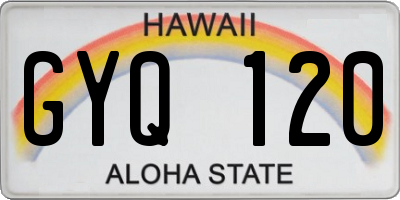 HI license plate GYQ120
