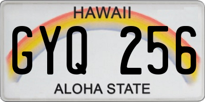 HI license plate GYQ256