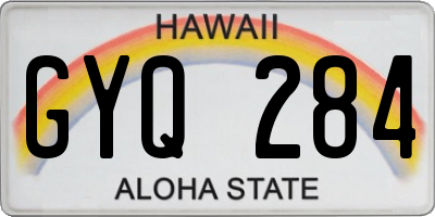HI license plate GYQ284
