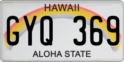 HI license plate GYQ369