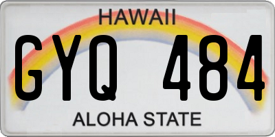 HI license plate GYQ484