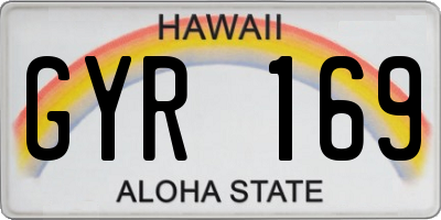 HI license plate GYR169