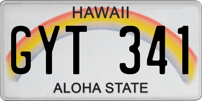 HI license plate GYT341