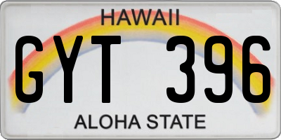 HI license plate GYT396