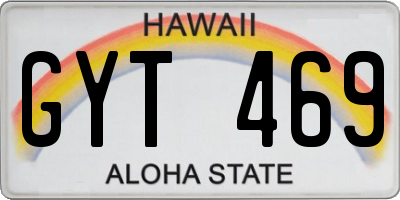 HI license plate GYT469