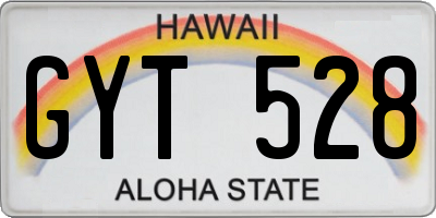 HI license plate GYT528