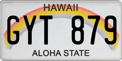 HI license plate GYT879