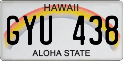 HI license plate GYU438