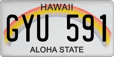 HI license plate GYU591