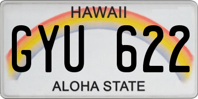 HI license plate GYU622