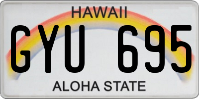 HI license plate GYU695