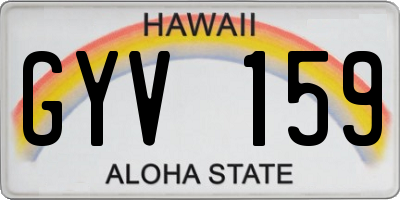 HI license plate GYV159