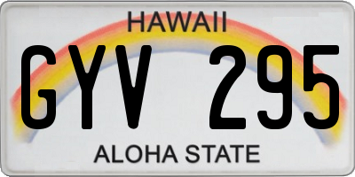 HI license plate GYV295